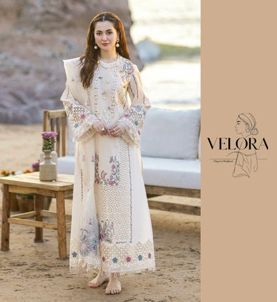 3 Pcs Women's Unstitched Embroidered Suit