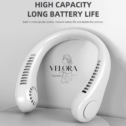 Rechargeable Bladeless Neck Fan Lightweight and portable cooling solution.