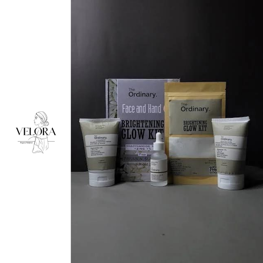 The ordinary  4 in 1 Skincare Bundle - Cleanser, Scrub, Powder Mask & Serum (4 Pcs)